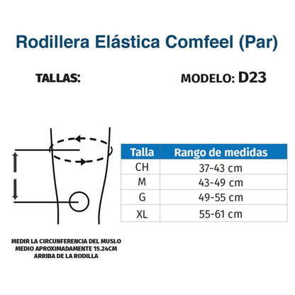 Rodilleras elásticas comfeel - Producto ortopédico