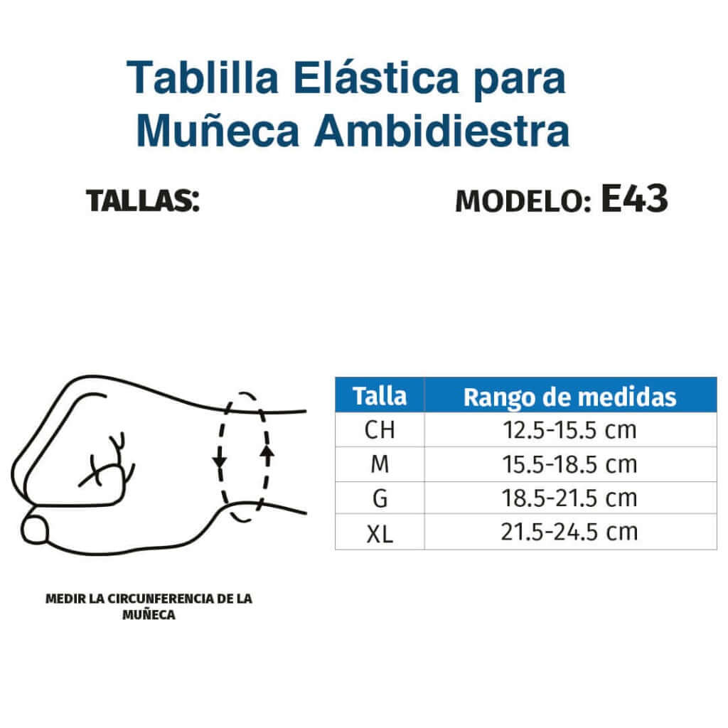 Férula para Muñeca Semirrígida - Producto ortopédico