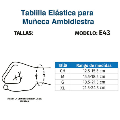 Férula para Muñeca Semirrígida - Producto ortopédico